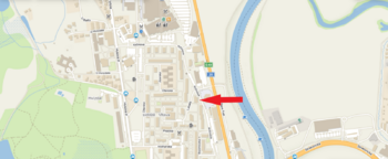 mapa - Pronájem bytu 1+kk v osobním vlastnictví 32 m², České Budějovice