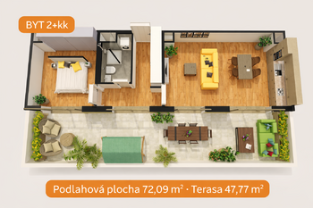 Prodej bytu 2+kk v osobním vlastnictví 120 m², České Budějovice