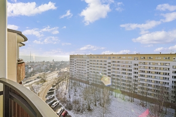 výhled z balkonu foto 4 - Pronájem bytu 1+1 v osobním vlastnictví 28 m², Brno