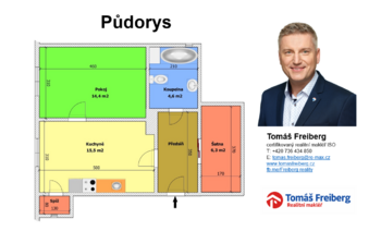 Pronájem bytu 1+1 v osobním vlastnictví 49 m², Písek