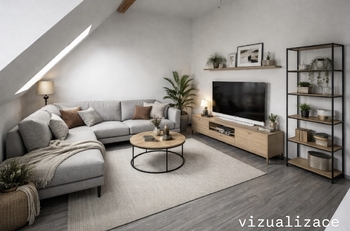 Vizualizace ob - Prodej bytu 2+1 v osobním vlastnictví 53 m², Herálec 