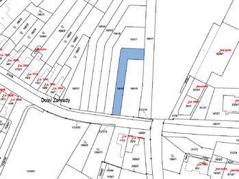 Katastr nemovitostí - Prodej pozemku 500 m², Kroměříž