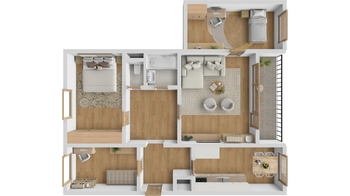 Prodej bytu 4+1 v družstevním vlastnictví 86 m², Ústí nad Labem