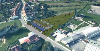 Vizualizace developerského projektu Skopalíkova - Prodej pozemku 709 m², Kroměříž
