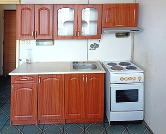 Kuchyně, jídelna, pracovna, - Prodej bytu 1+kk v osobním vlastnictví 20 m², Lubná