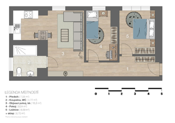 Prodej bytu 3+kk v osobním vlastnictví 55 m², Praha 5 - Košíře