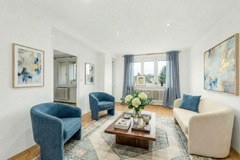 VIZUALIZACE - Obývací pokoj - Prodej bytu 2+1 v osobním vlastnictví 52 m², Český Brod