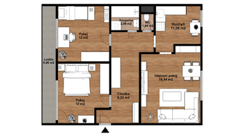 Prodej bytu 3+1 v osobním vlastnictví 77 m², Žatec