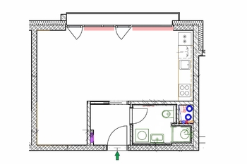 Pronájem bytu 1+kk v osobním vlastnictví 41 m², Brno