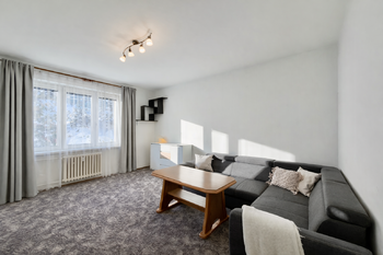 Obývací pokoj - Pronájem bytu 2+1 v osobním vlastnictví 54 m², Praha 4 - Nusle