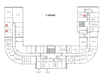 Pronájem kancelářských prostor 25 m², Praha 9 - Hloubětín