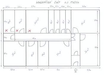 Pronájem kancelářských prostor 22 m², Praha 9 - Hloubětín