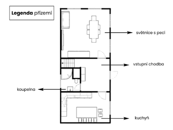 Pronájem bytu 5+kk v osobním vlastnictví 120 m², Nadějkov