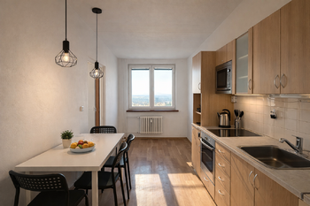 vizualizace kuchyně - Prodej bytu 4+1 v osobním vlastnictví 85 m², Brno