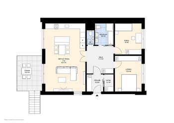 Pronájem bytu 3+kk v osobním vlastnictví 92 m², Praha 4 - Kunratice
