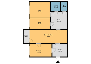 Prodej bytu 3+1 v osobním vlastnictví 67 m², Praha 8 - Troja