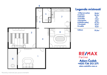 Prodej bytu 3+1 v osobním vlastnictví 75 m², Hranice