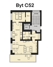Pronájem bytu 2+1 v osobním vlastnictví 63 m², Hořovice