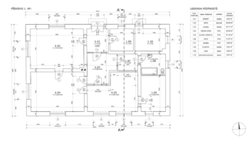 Půdorys domu s rozměry - Prodej domu 402 m², Kouty