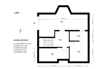 1.PP - Pronájem domu 164 m², Dřísy