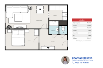 Prodej bytu 2+kk v osobním vlastnictví 42 m², Jince