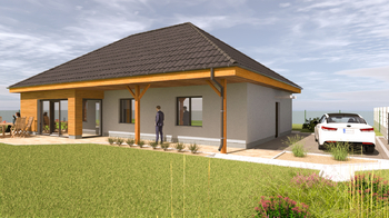 vizualizace po zabydlení - Prodej domu 121 m², Srbeč