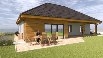 vizualizace po zabydlení - Prodej domu 121 m², Srbeč