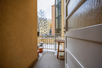 Balkon - Pronájem bytu 3+1 v osobním vlastnictví 92 m², Praha 3 - Žižkov