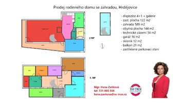 plánek - Prodej domu 206 m², Hrdějovice