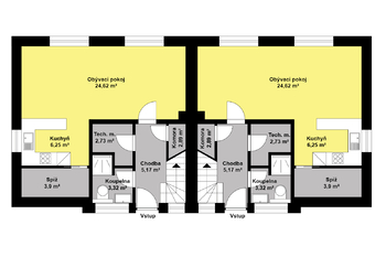 Pronájem domu 97 m², Veltruby