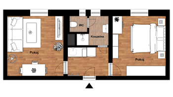 Pronájem bytu 2+1 v osobním vlastnictví 40 m², Luštěnice