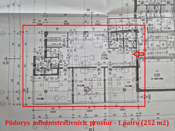 Pronájem kancelářských prostor 252 m², České Budějovice