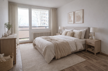virtual staging - Prodej bytu 3+kk v osobním vlastnictví 64 m², Obrnice