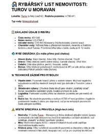 Rybářský list pro Turov - Prodej chaty / chalupy 12 m², Moravany