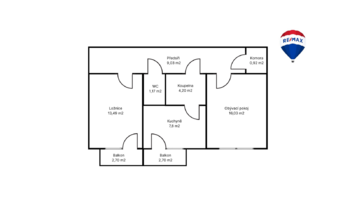 Prodej bytu 2+1 v osobním vlastnictví 60 m², Ostrava