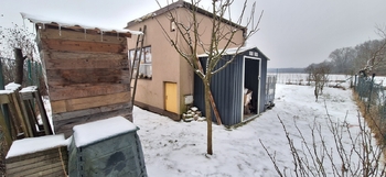 Pohled ze zadní části zahrady - Prodej chaty / chalupy 15 m², Vnorovy