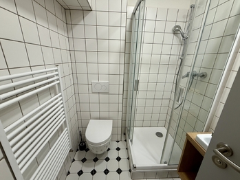 koupelna se sprchou - Pronájem bytu 2+kk v osobním vlastnictví 46 m², Prachatice