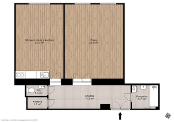 Pronájem bytu 2+kk v osobním vlastnictví 65 m², Praha 6 - Dejvice