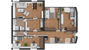 Pronájem bytu 4+1 v osobním vlastnictví 109 m², Luštěnice