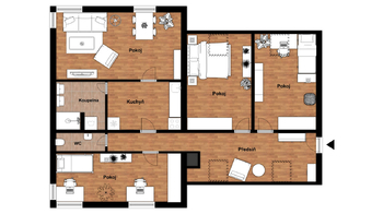 Pronájem bytu 4+1 v osobním vlastnictví 109 m², Luštěnice