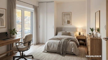 Pokoj 2 Vizualizace - Pronájem bytu 4+kk v osobním vlastnictví 170 m², Brno