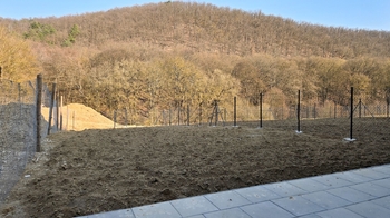 Výhled z terasy na zahrádku 70 m2 - Pronájem bytu 4+kk v osobním vlastnictví 170 m², Brno