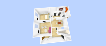 3D půdorys - Prodej domu 96 m², Dubňany