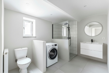 Koupelna (vizualizace). - Prodej domu 108 m², Nová Včelnice