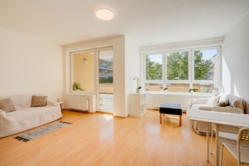 Obývací pokoj - Prodej bytu 3+kk v osobním vlastnictví 152 m², Brno 