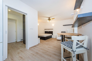 5. Obývací pokoj - Pronájem bytu 1+kk v osobním vlastnictví 29 m², Kladno