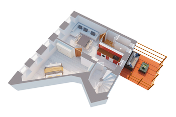 1.patro - Prodej domu 200 m², Kladno