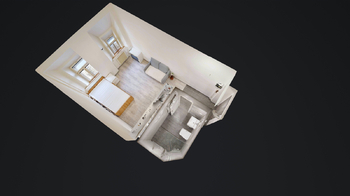 půdorys - Prodej bytu 1+kk v osobním vlastnictví 26 m², Praha 3 - Žižkov