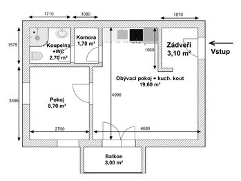 Prodej bytu 2+kk v osobním vlastnictví 48 m², Mohelnice