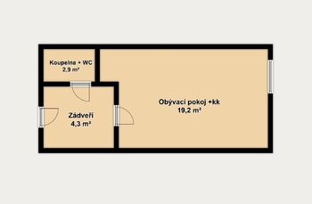 Prodej apartmánu 30 m², Ostružná